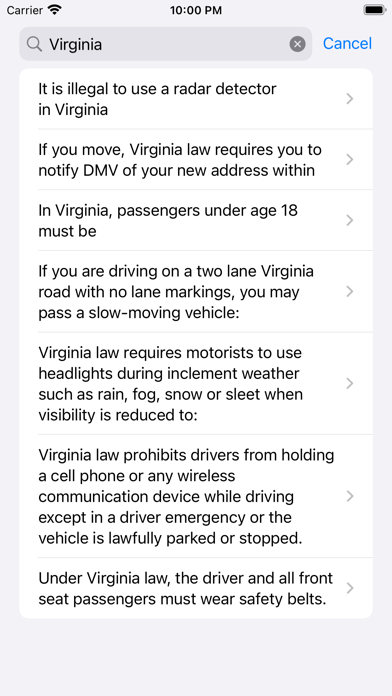 Virginia Driver Test - DMVCool Screenshot