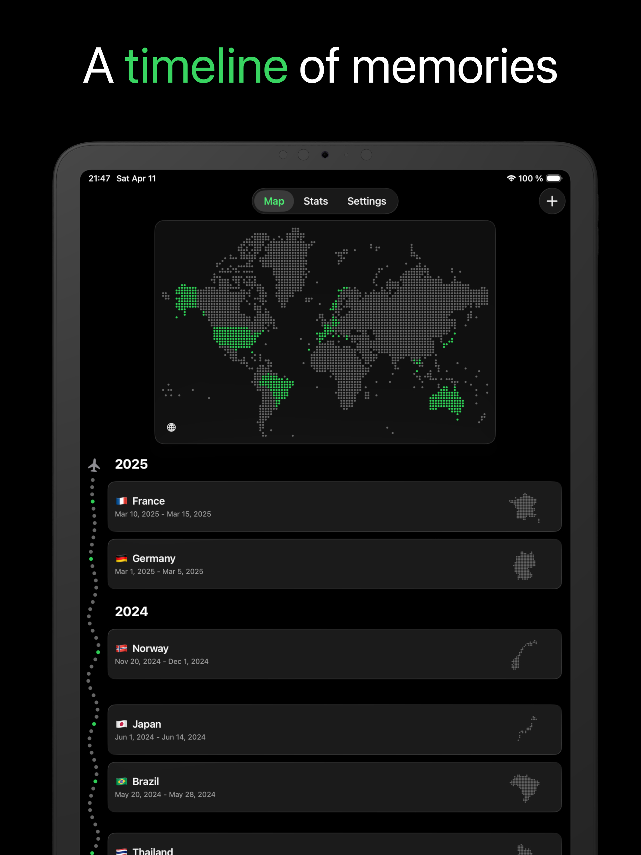 Dotted - Travel Tracker Map