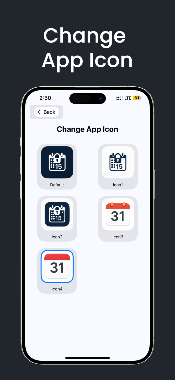 Calendar Hide Photos Videos