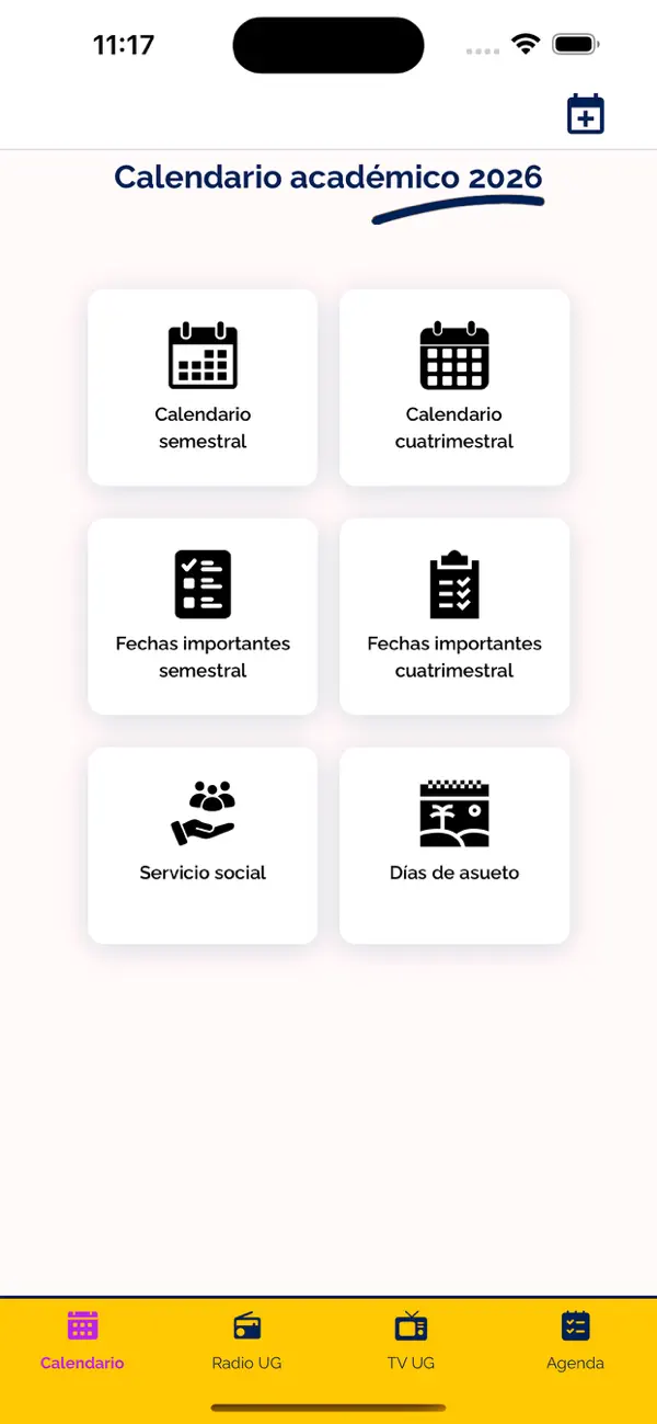 Screenshot #1 pour Calendario Académico UG