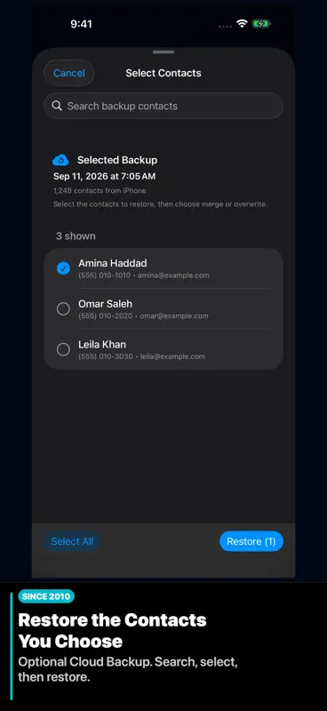 Contacts Duster Pro - Clean screenshot 6 of 7