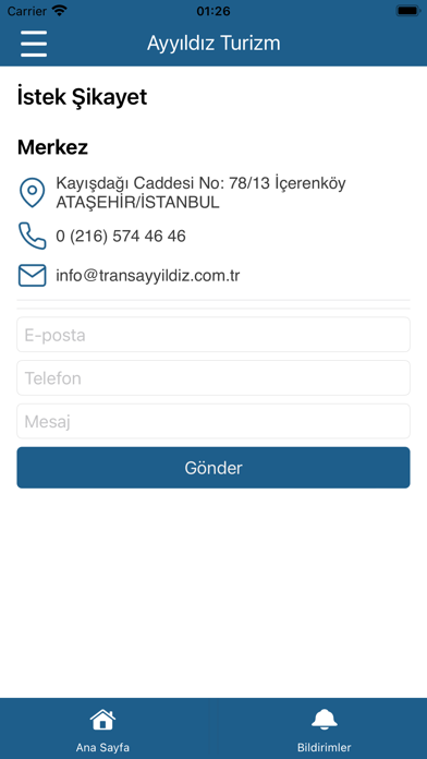 Ayyıldız Turizm Screenshot