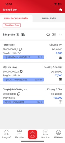 Medcomm POS screenshot