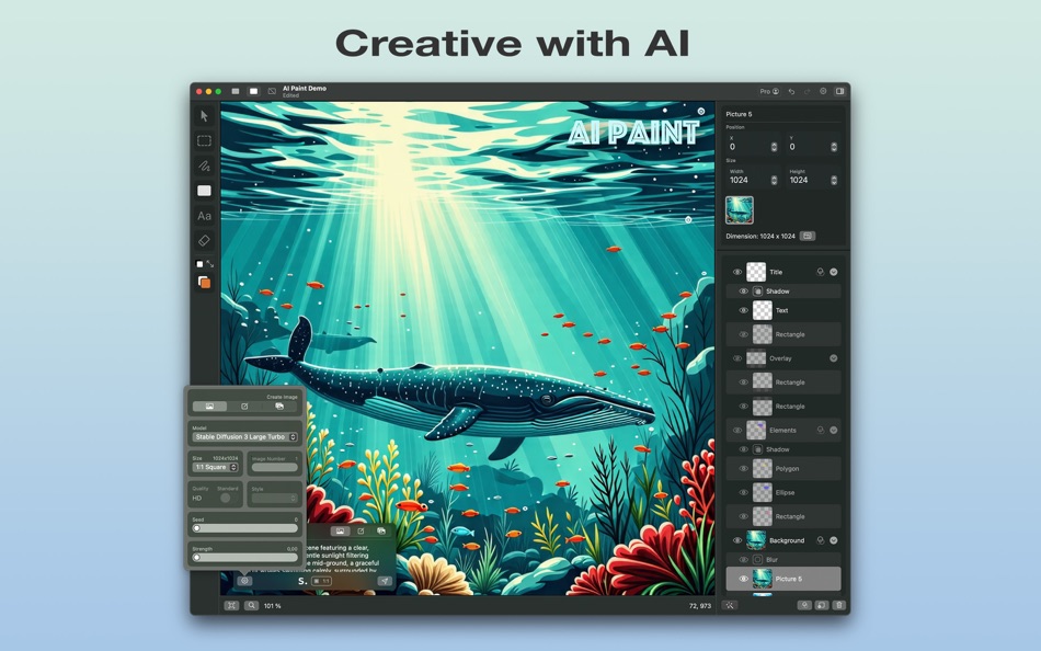 #1. AI Paint (macOS) 由: Smart-Byte GmbH
