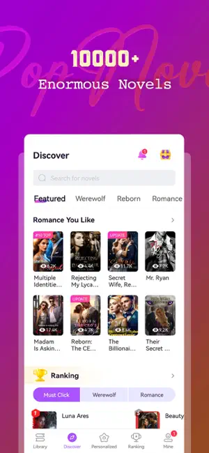 PopNovel screenshot 1