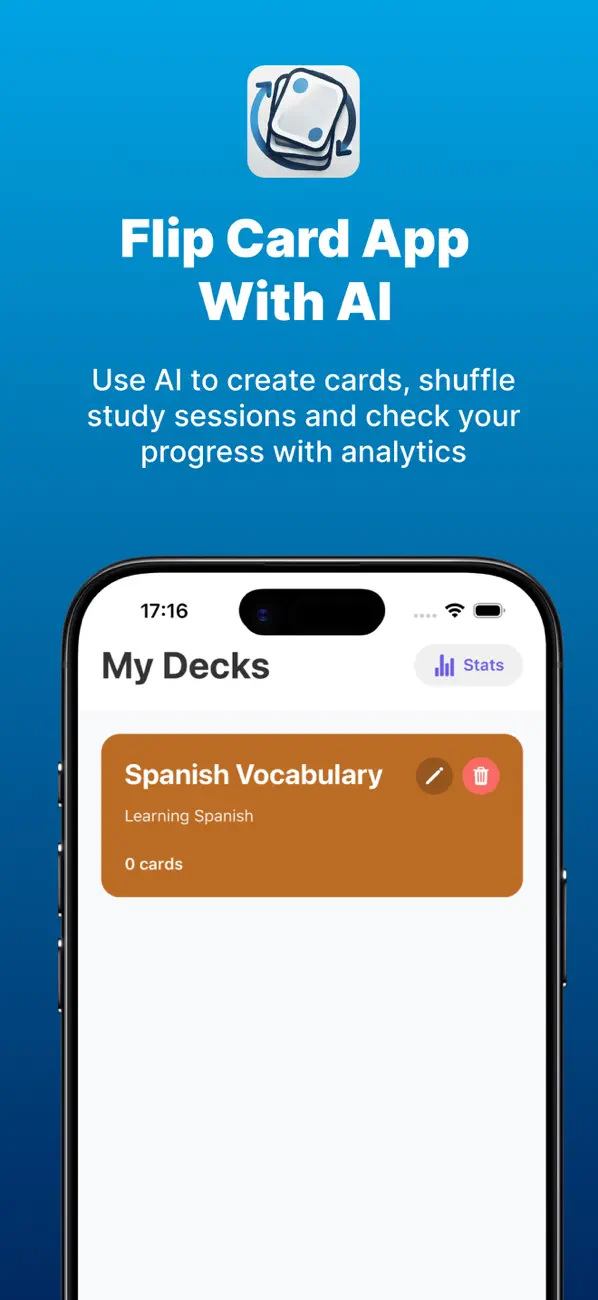 Screenshot #1 pour FlipLearn Easy To Use FlipCard