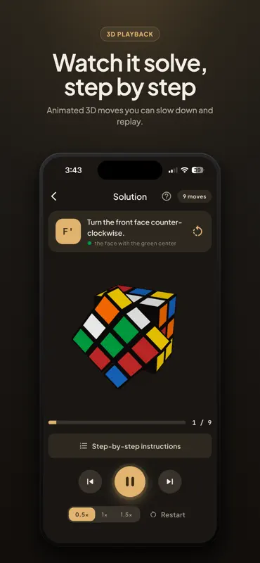 Solve My Cube – Scan & Guide screenshot 3 of 5