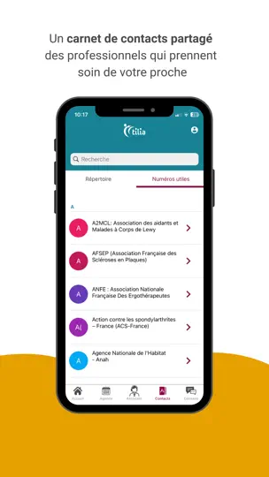 Capture d'écran de Tilia Pour Les Aidants sur iPhone 7