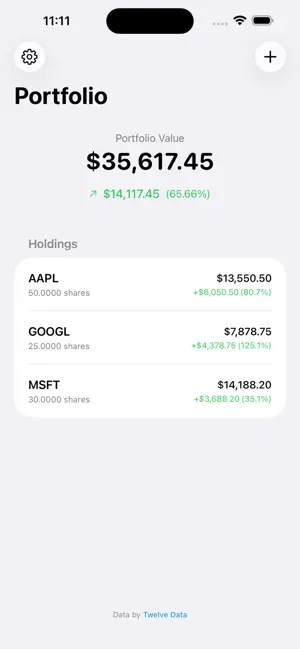 Portfolio Snapshot screenshot 1