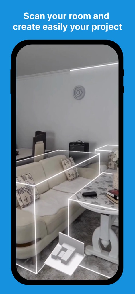 HomeByMe - House Planner 3D - This tool allows users to scan their room with LiDAR technology, automatically generating a 3D floor plan with detected furniture outlines.