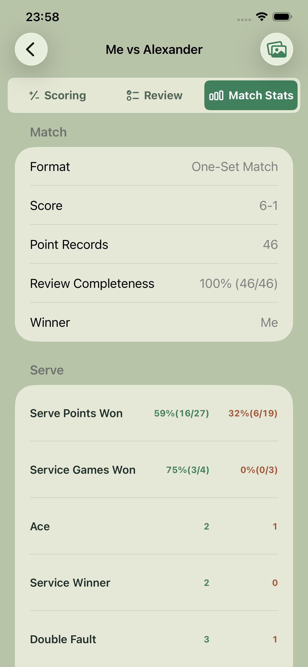 SmashNote Tennis Score screenshot 10
