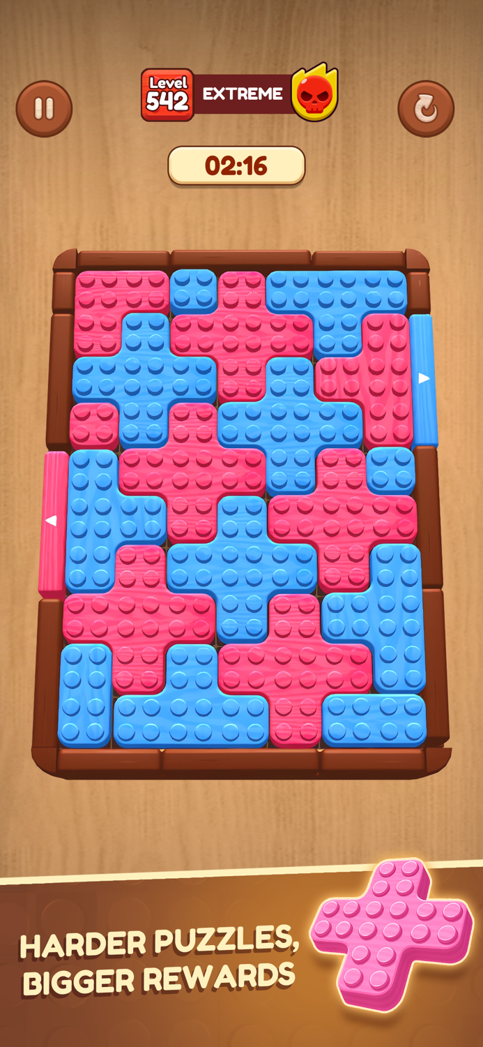Slide Color Block 3D Puzzle
