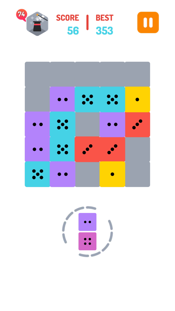 DomiMerge Hexa Puzzle