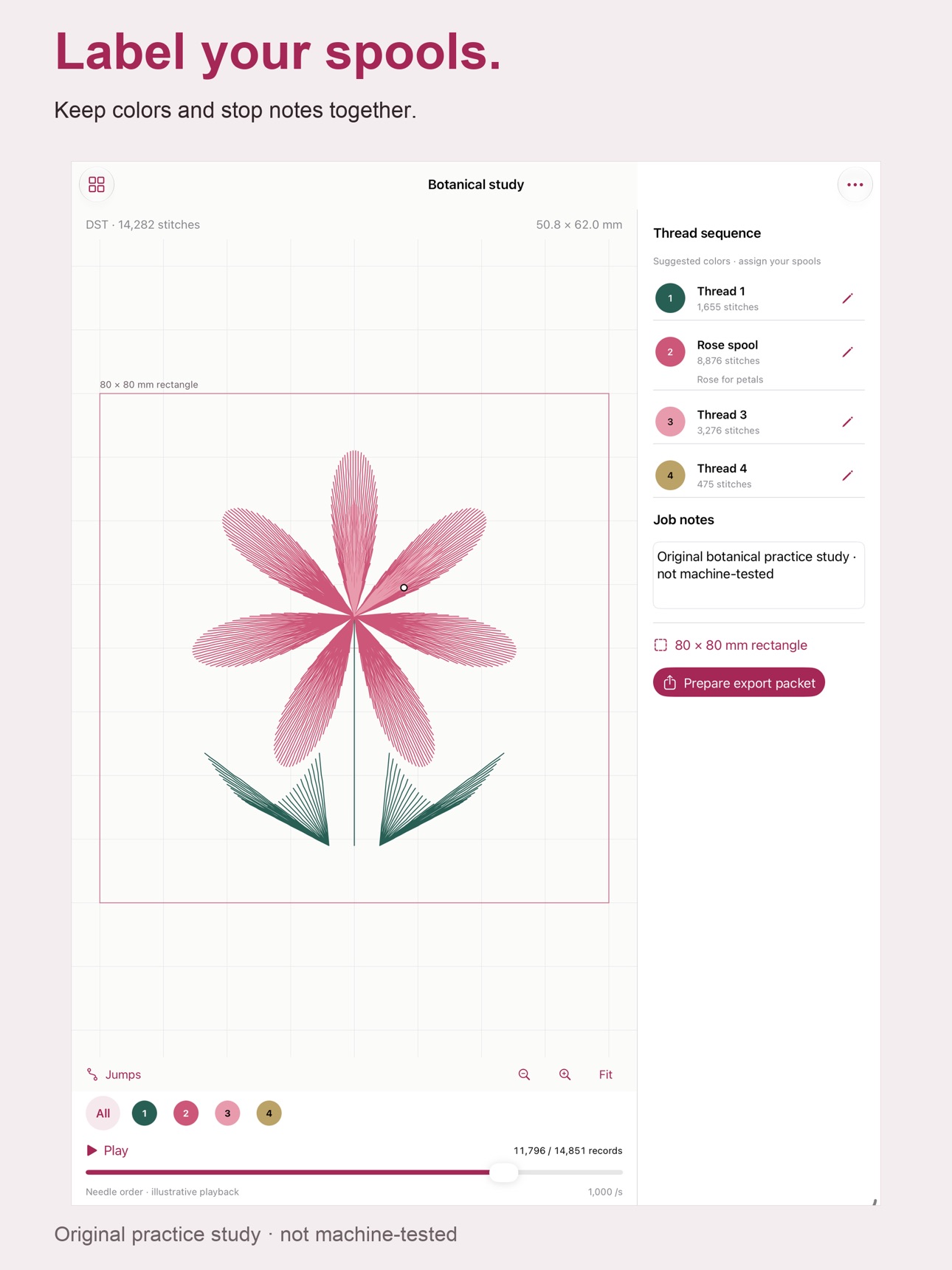 Screenshot 8 of Twillume Stitch Proof