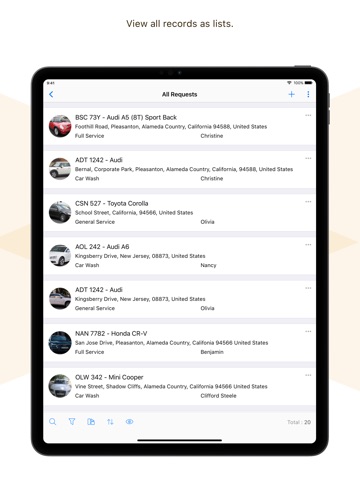 Zoho Creator Intune iPad screenshot