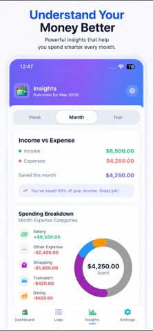 Budget App: AI Expense Tracker Screenshot 7 of 10