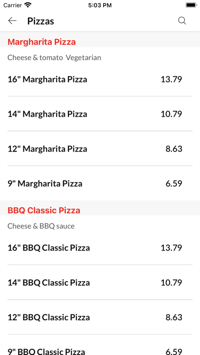 Continental Pizza Eccles Screenshot