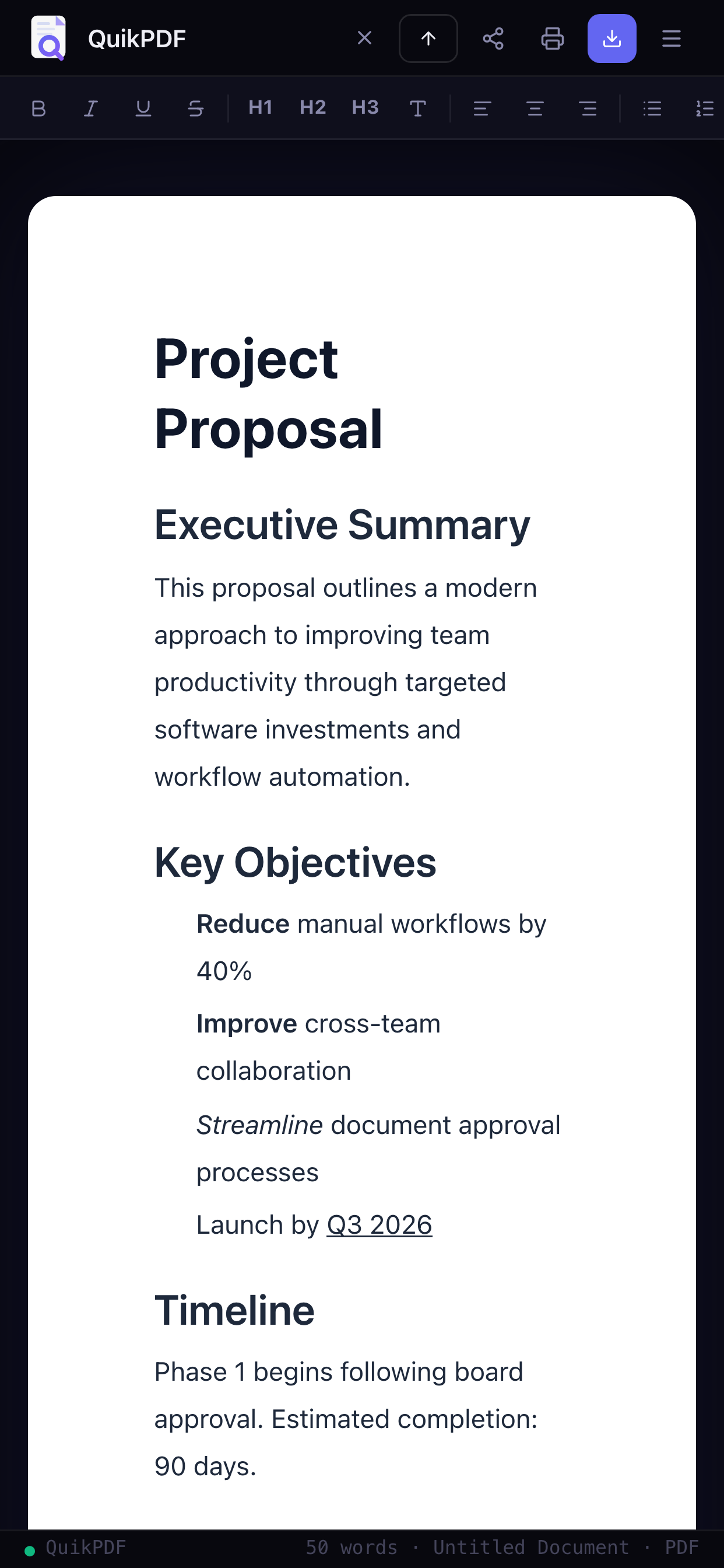 QuikPDF Pro screenshot 3