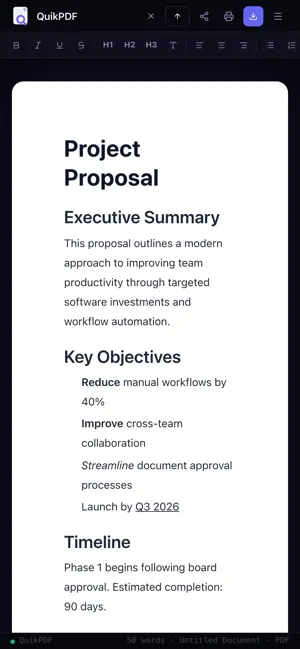 QuikPDF Pro screenshot 3