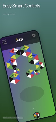 Hexaroll: Hexagon Color Puzzle iPhone screenshot