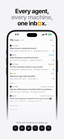 T3 Code - Remote Claude & more app screenshot