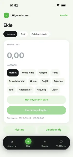 Bütçe Asistanım screenshot 1