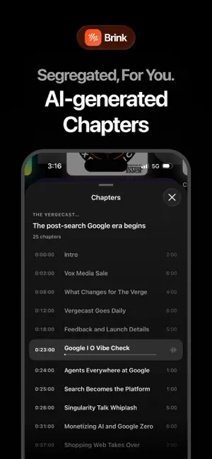 Brink: Podcasts and News iPhone screenshot 6