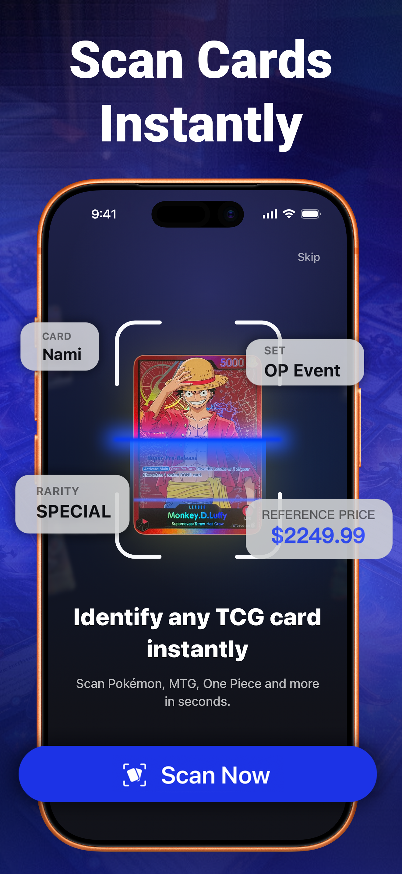 TCG Card Scanner & Value-Foloy