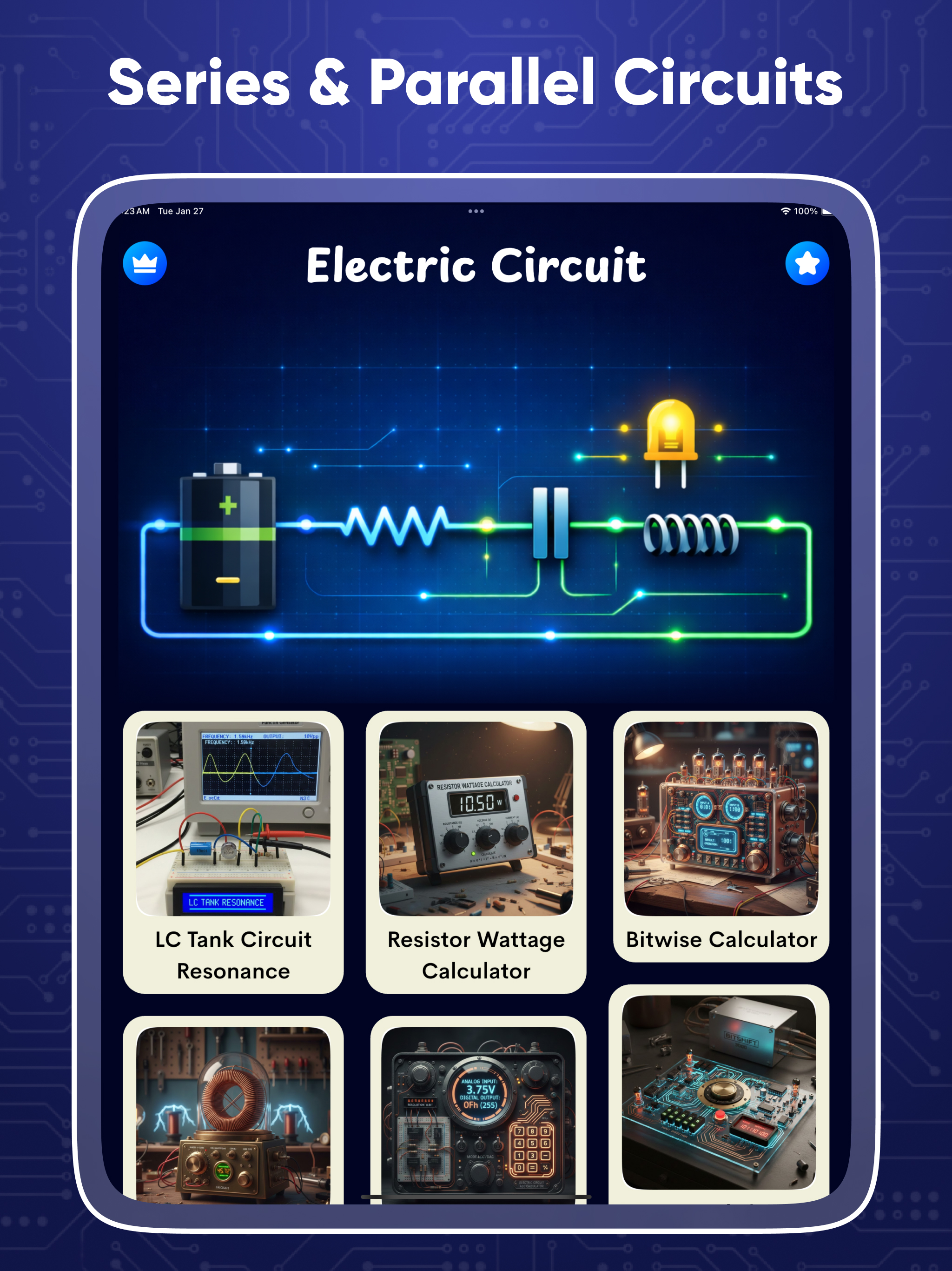 Electric circuit calculator