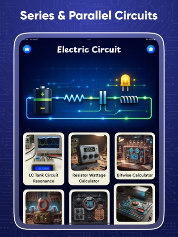 Electric circuit calculator iPad screenshot