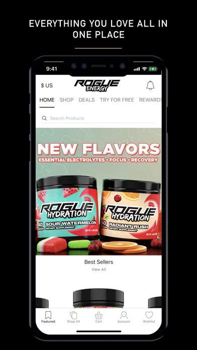 Rogue Energy Shop Screenshot