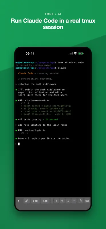 Tmux Term screenshot 2 of 8