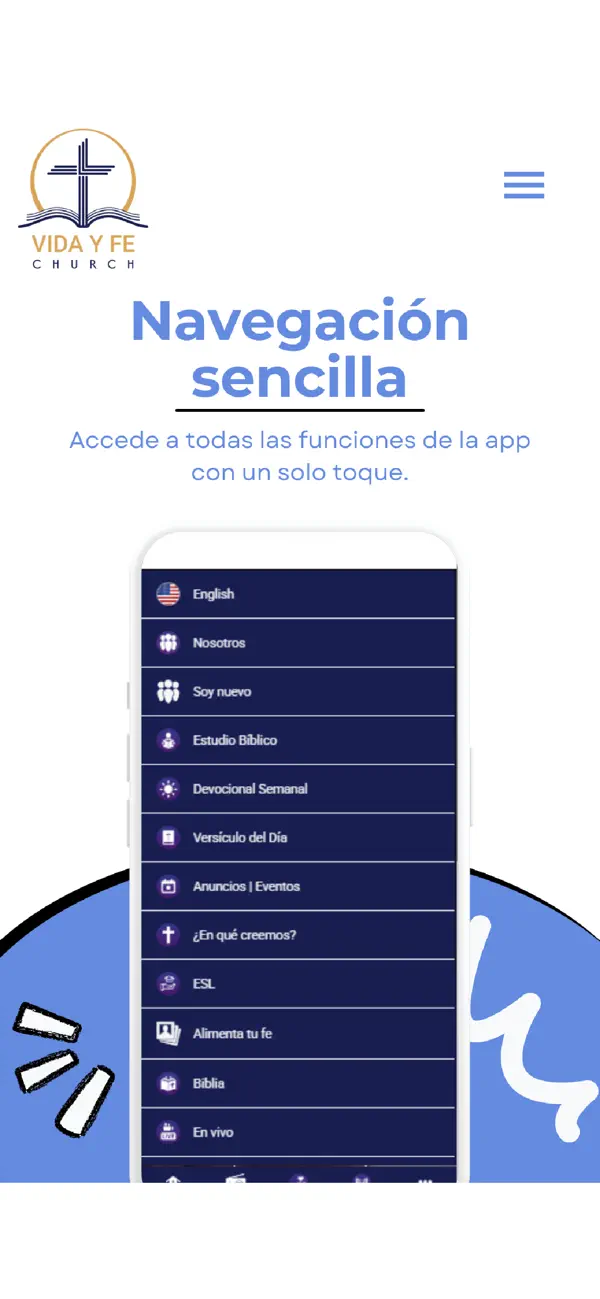 Screenshot #2 pour Vida y Fe Church