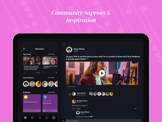 Tara Simon Studios iPad screenshot 3 - Music app