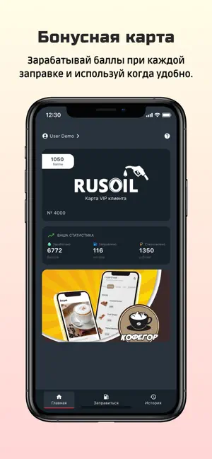 Rusoil iPhone screenshot 1