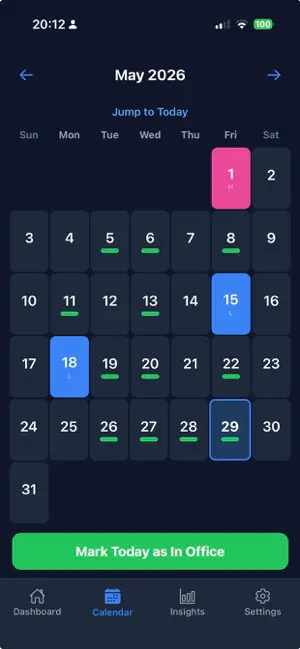 InOffice - Track Office Days screenshot 3