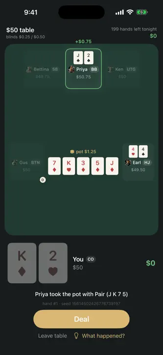 Hold'em Career: Offline Poker screenshot 4