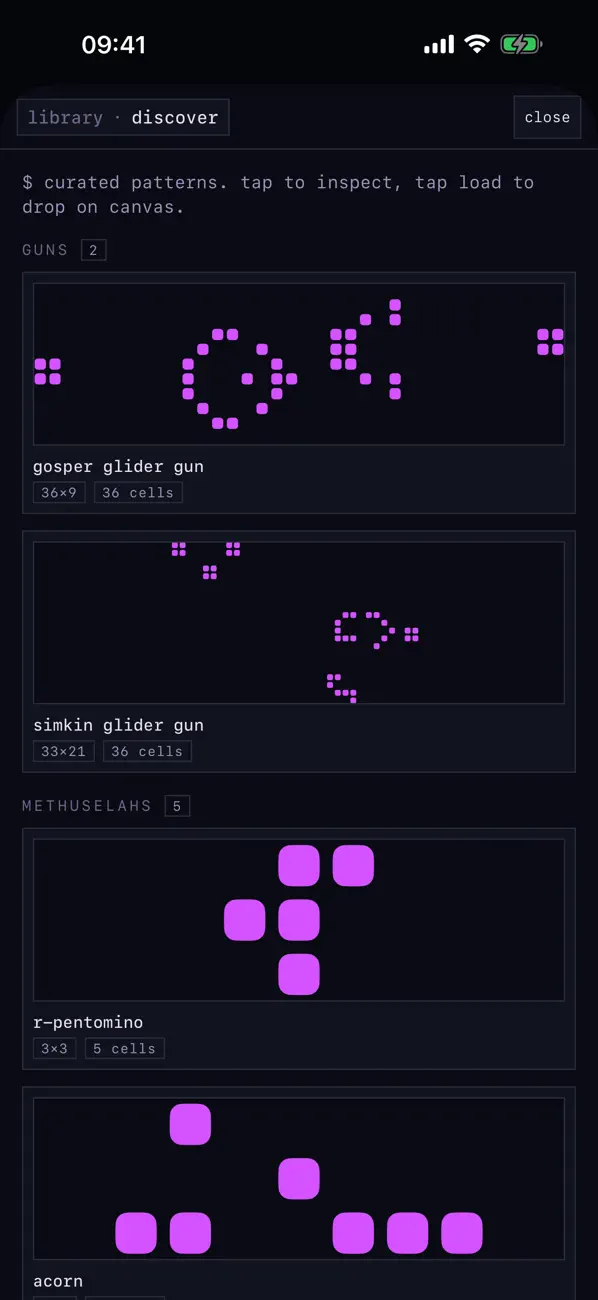 Screenshot #3 pour NEON Game of Life