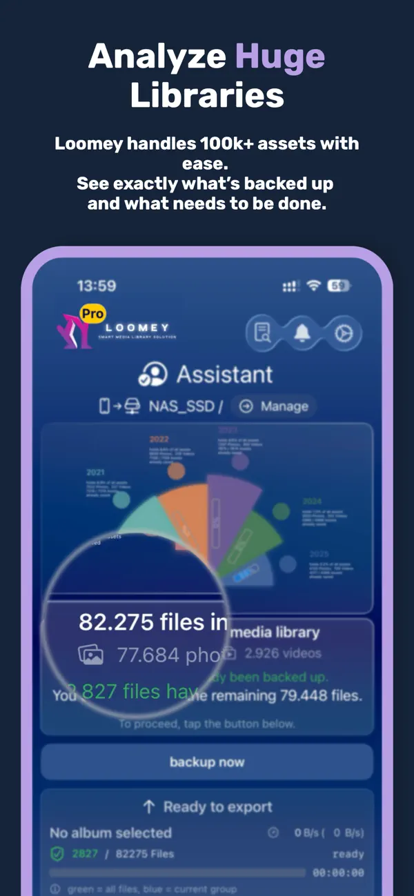 Loomey - Photo & Media Sync Screenshot 4