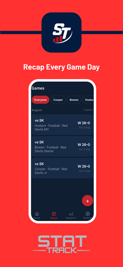 StatTrack: Athlete Stats App Store screenshot 2