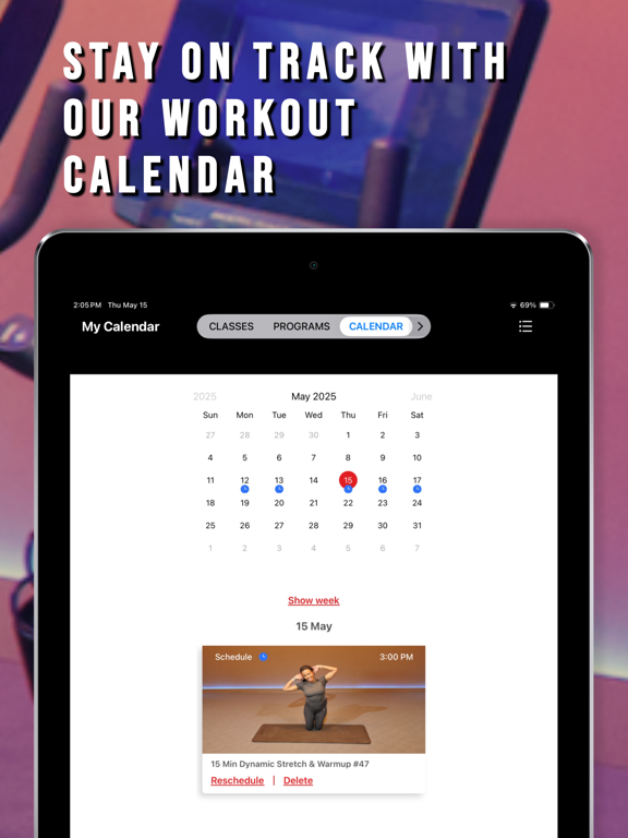 Fitscope At Home & Gym Classes iPad screenshot 8 - Health & Fitness app