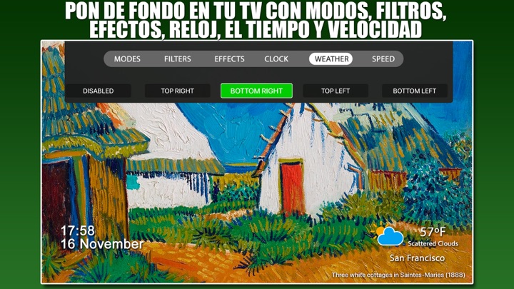 Captura de pantalla de la aplicación
