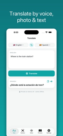 Voca: Offline AI Translator screenshot