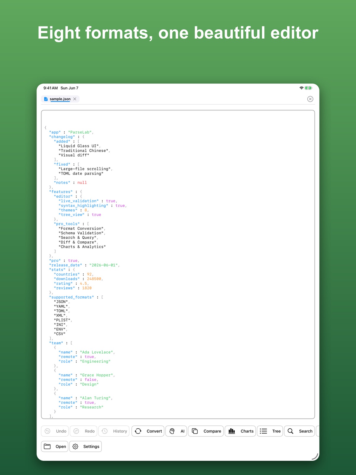ParseLab ipad screenshot 1