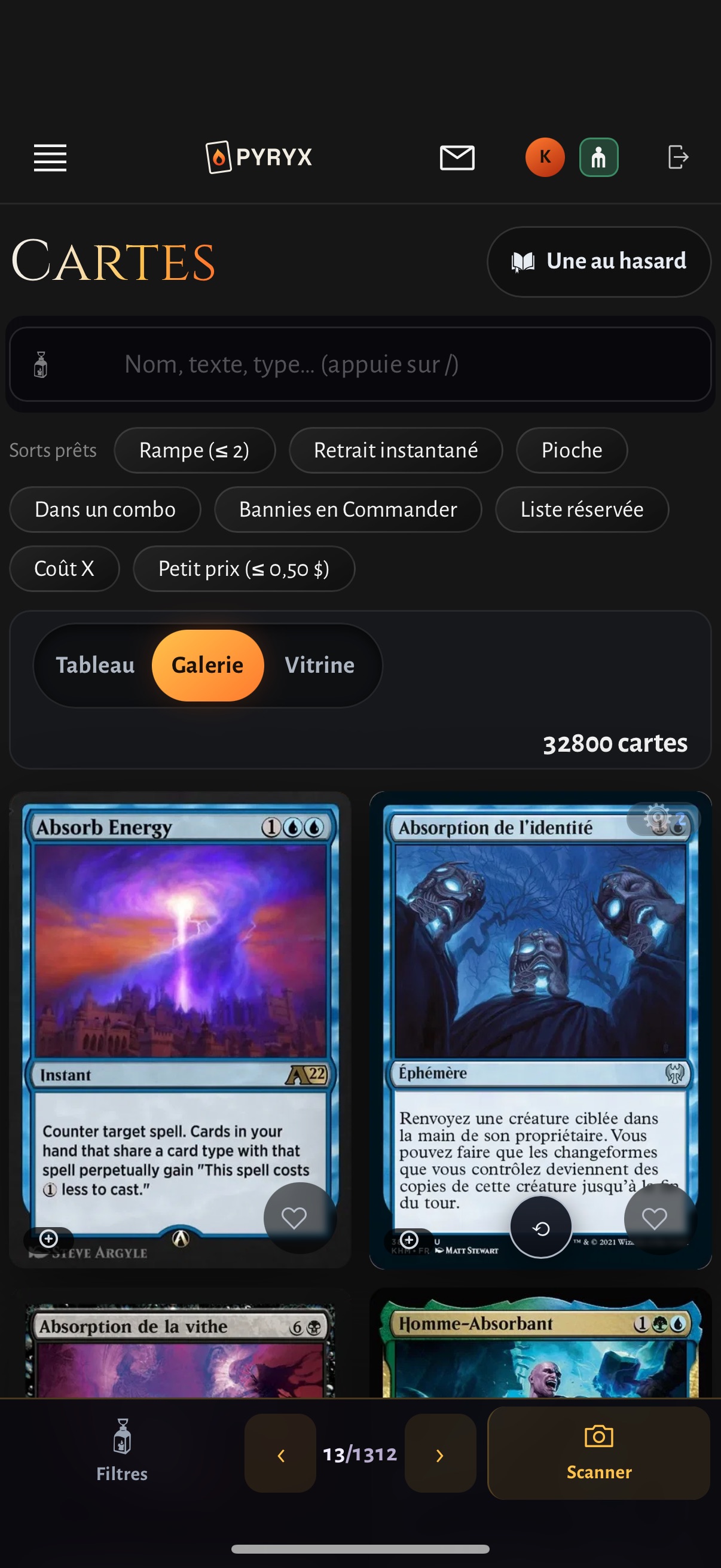 Screenshot 1 of Pyryx – MTG Card Scanner