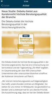 debeka dnapp iphone bildschirmfoto 3