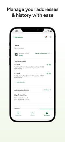 Vital Greens screenshot