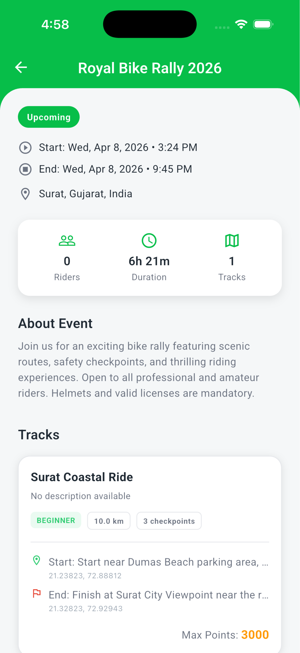 OpenRoads Rally