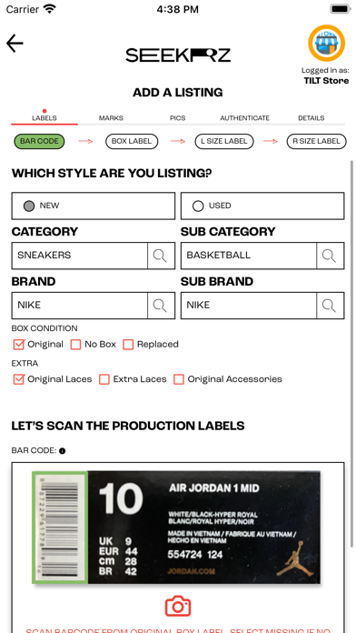 Seekrz Stores Screenshot