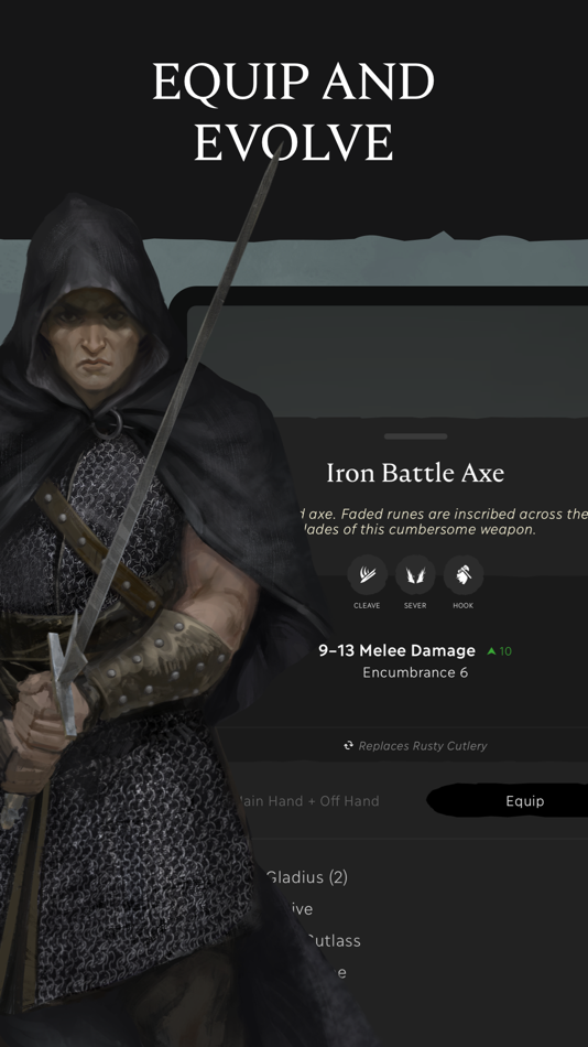 #4. Eldrum: Untold - Text RPG (iOS) Ved: Act None